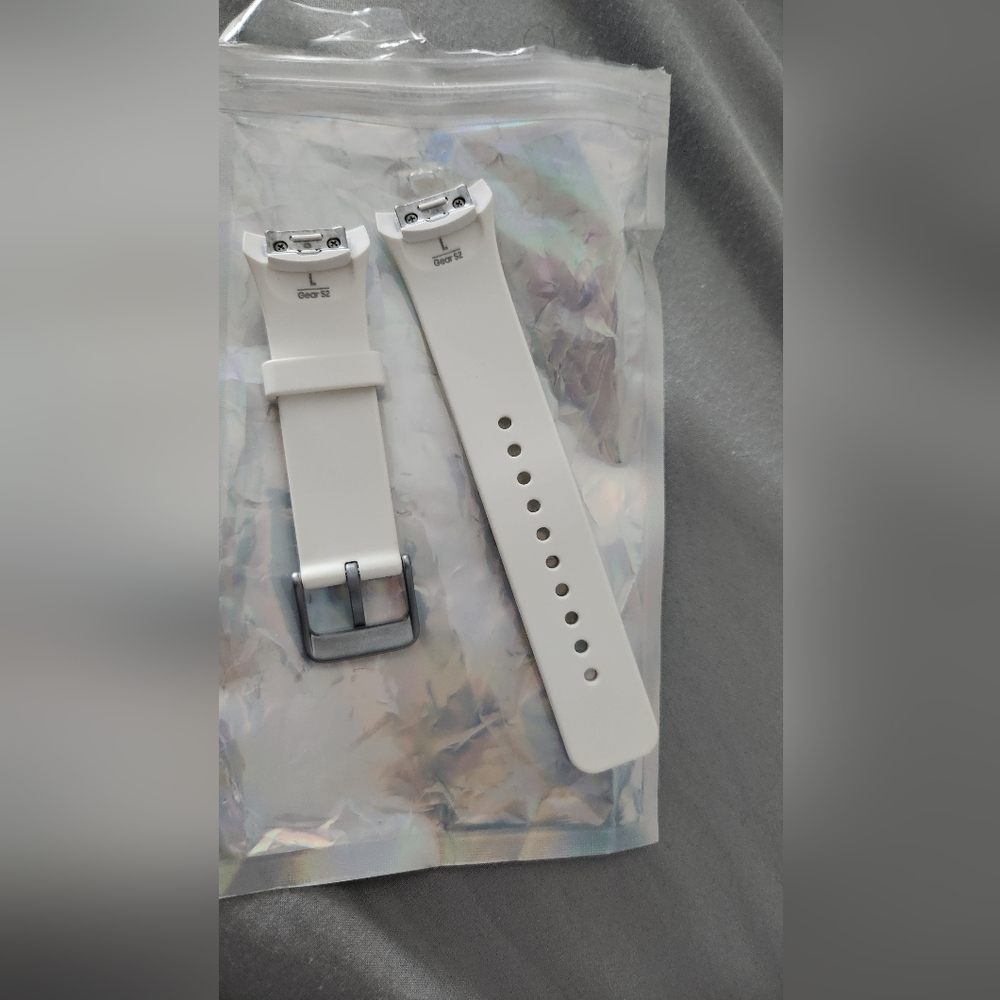 White Silicone S2 gear Watch Band